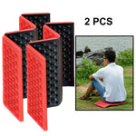 2 PCS Cuscino per massaggio cellulare mobile pieghevole portatile Tappetini per sedili da picnic a prova di umidità Tappetini in EVA, 2 PCS (Dark green), 2 PCS (Grass green), 2 PCS (Orange), 2 PCS (Blue), 2 PCS (Purple), 2 PCS (Red)