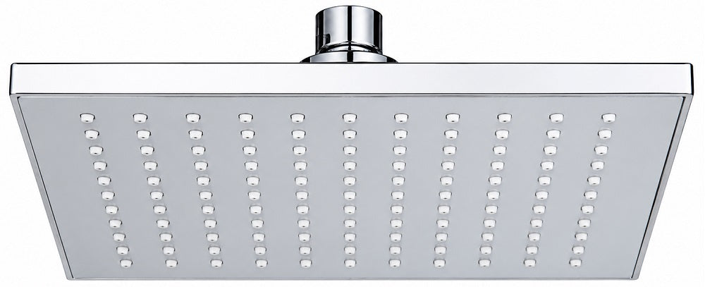 Soffione doccia quadrato 20x20 cm cromato effetto pioggia 33925 9900100339257 Z150