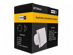 Aspiratore elicoidale 17W 150 m³/h 120 mm bianco 8055598010339 Z152Aspiratore elicoidale 17W 150 m³/h 120 mm bianco 8055598010339 Z152