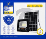 Faretto LED solare 100W IP66 6500k luce fredda con telecomando 6971943203213 JT-91001-YY100W Z210