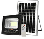 Faretto LED solare 200W IP66 6500k luce fredda con telecomando 6971943203220  JT-91001-YY200W Z220