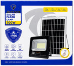 Faretto LED solare 200W IP66 6500k luce fredda con telecomando 6971943203220  JT-91001-YY200W Z220
