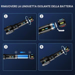 Torcia LED ricaricabile LE-324 10W con zoom e power bank 69201560003243 Z250