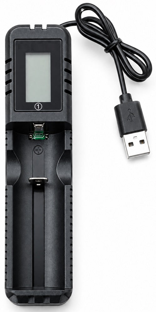 Caricabatterie LCD USB per batterie 5V 1.2A Z256