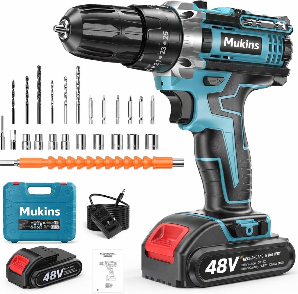 Trapano avvitatore a batteria Mukins 48V con accessori 6907662658454 NL-5845 Z276