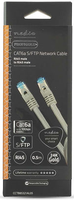 Cavo di rete CAT6a S/FTP RJ45 maschio 50cm argento 5412810333561 CCTB85321AL05 Z309