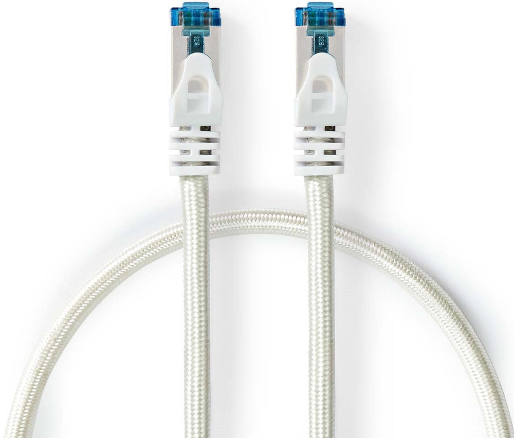 Cavo di rete CAT6a S/FTP RJ45 maschio 50cm argento