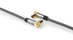 Cavo coassiale IEC maschio femmina 5 m schermato 90° placcato oro 5412810318834 Z313