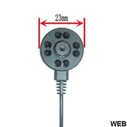 Microtelecamera AHD 3.6mm a colori con microfono 8 LED IR Z365