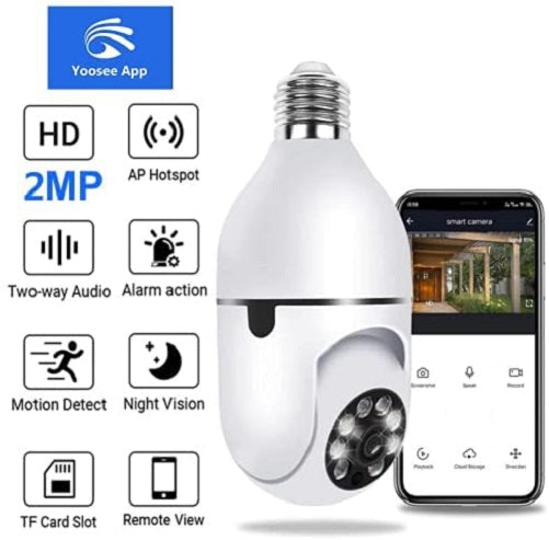 Telecamera IP WiFi con attacco E27 2MP HD 1080p con app per smartphone 6971942581770 JT-8177 Jortan Z578