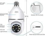 Telecamera IP WiFi con attacco E27 2MP HD 1080p con app per smartphone 6971942581770 JT-8177 Jortan Z578