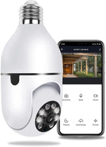 Telecamera IP WiFi con attacco E27 2MP HD 1080p con app per smartphone