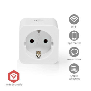 SmartLife Smart Plug | Zigbee 3.0 | IP21 | Power meter | 3680W | Hybrid (CEE 7/7) | 0 - 55 °C | Android™ / IOS | White | 1pcs