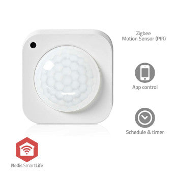 SmartLife Motion Sensor | Zigbee 3.0 | Battery Powered / USB Powered | Detector angle: 100° | Detector range: 7 m | Max. battery life: 24 Months | White