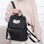 Borsa tote casual a tracolla per zaino antifurto multifunzionale con pendente per accessori, 624