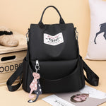 Borsa tote casual a tracolla per zaino antifurto multifunzionale con pendente per accessori, 624