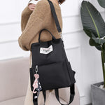 Borsa tote casual a tracolla per zaino antifurto multifunzionale con pendente per accessori, 624