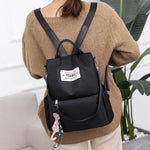 Borsa tote casual a tracolla per zaino antifurto multifunzionale con pendente per accessori, 624