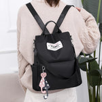 Borsa tote casual a tracolla per zaino antifurto multifunzionale con pendente per accessori, 624