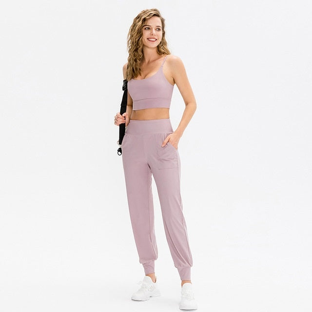 Pantaloni sportivi larghi autunnali e invernali da donna, S, M, L, XL, XXL