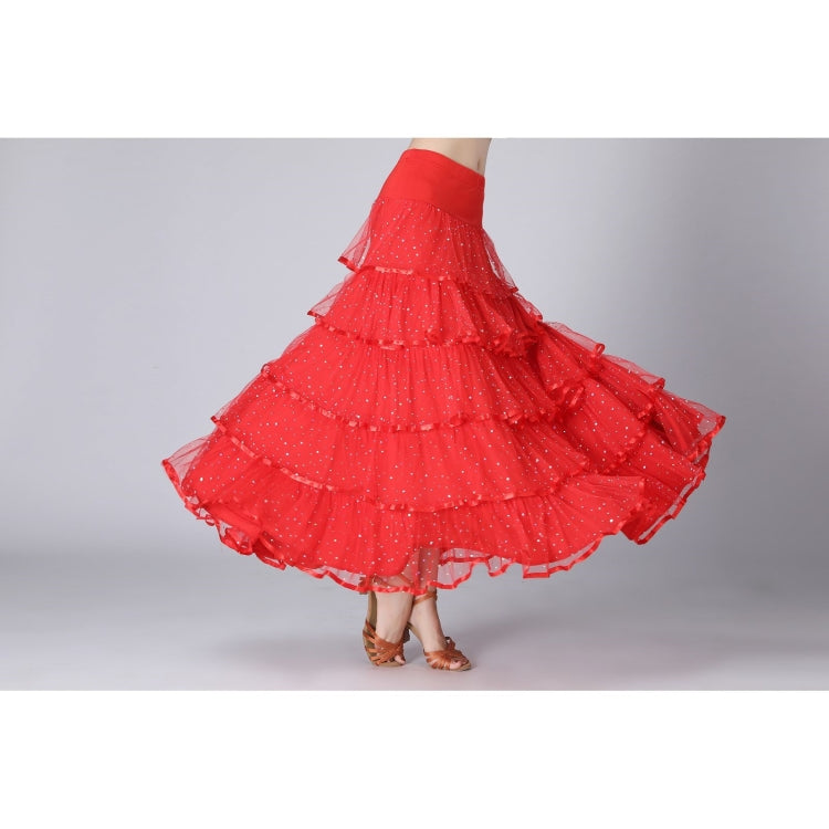 Costume danza moderna con gonna lunga e paillettes Free Size