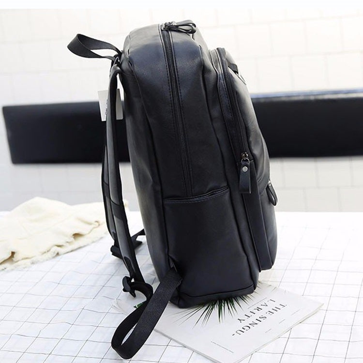 Borsa a tracolla per uomo a doppia spalla casual in pelle PU con cinturino largo