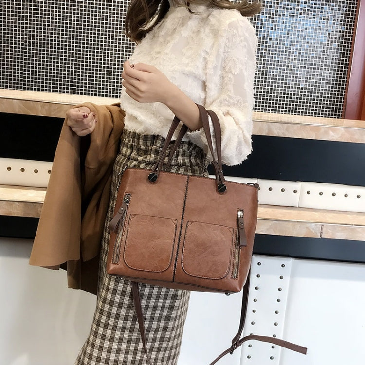 Borsa a tracolla donna in pelle PU 35x29x10 cm