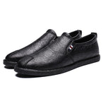 Scarpe da uomo casual in pelle a testa tonda traspirante, 39, 40, 41, 42, 43, 44