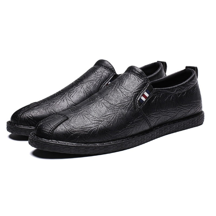 Scarpe da uomo casual in pelle a testa tonda traspirante, 39, 40, 41, 42, 43, 44