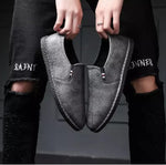 Scarpe da uomo casual in pelle a testa tonda traspirante, 39, 40, 41, 42, 43, 44