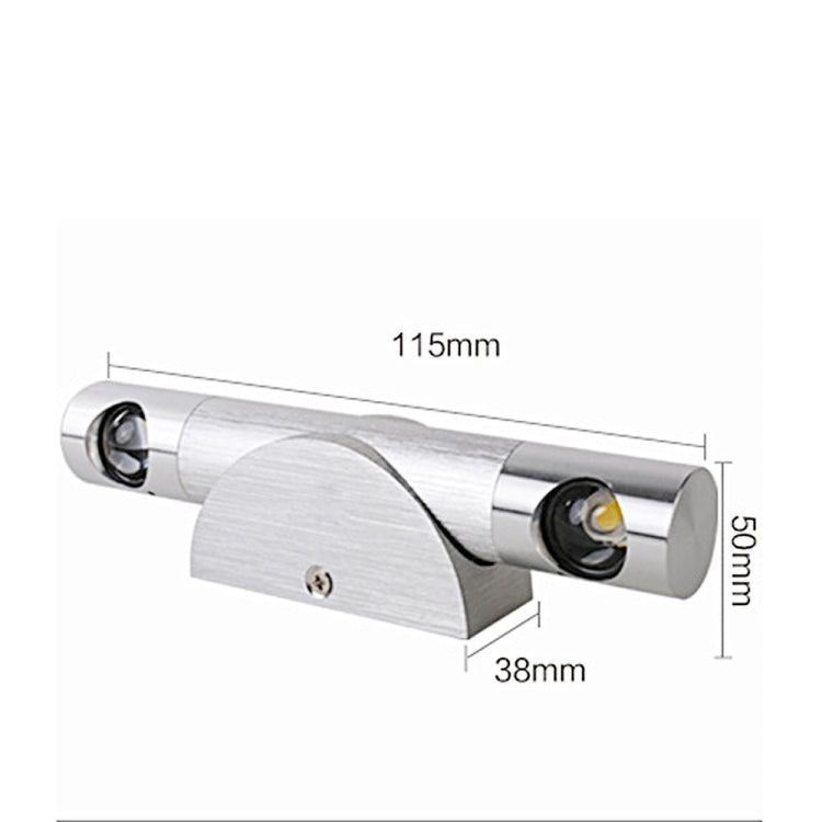 YWXLight 6W Lampada da parete con rotazione a 360 gradi Luce notturna a LED, CA 110-240 V