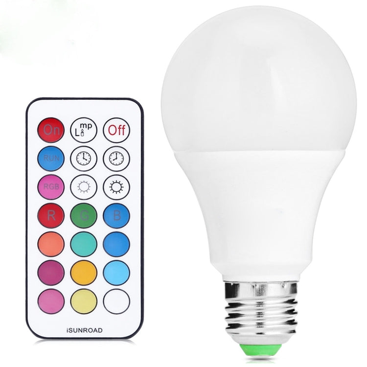 Lampadina LED 10W E27 RGB dimmerabile con telecomando
