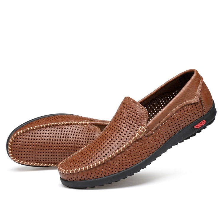 Scarpe casual in pelle casual traspiranti e comode a testa tonda, 38, 39, 40, 41, 42, 43, 44, 45, 46, 47