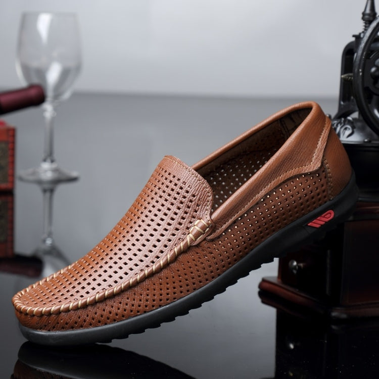 Scarpe casual in pelle casual traspiranti e comode a testa tonda, 38, 39, 40, 41, 42, 43, 44, 45, 46, 47