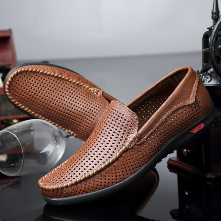 Scarpe casual in pelle casual traspiranti e comode a testa tonda, 38, 39, 40, 41, 42, 43, 44, 45, 46, 47