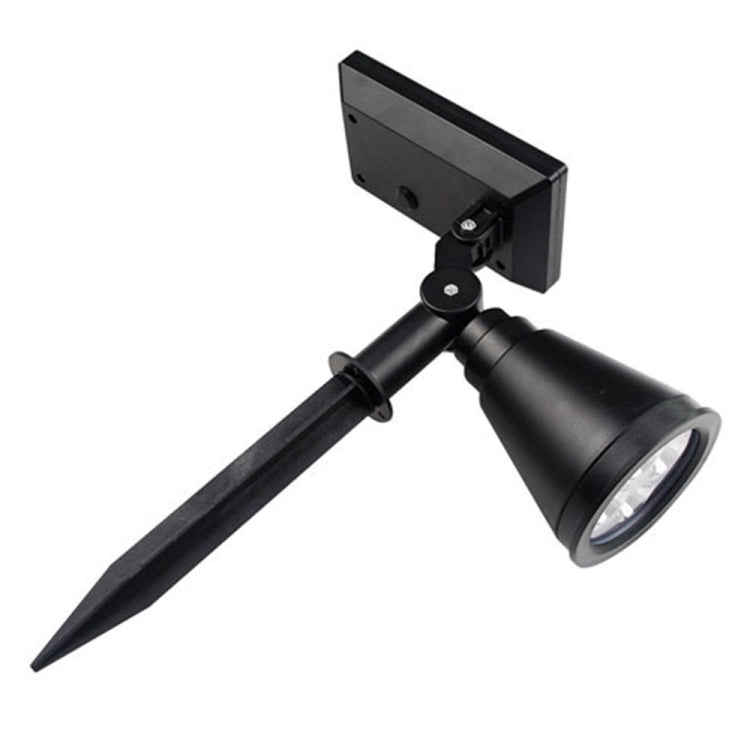 Faretto solare impermeabile 4 LED 200 lumen batteria 2200mAh