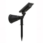 Faretto solare impermeabile 4 LED 200 lumen batteria 2200mAh
