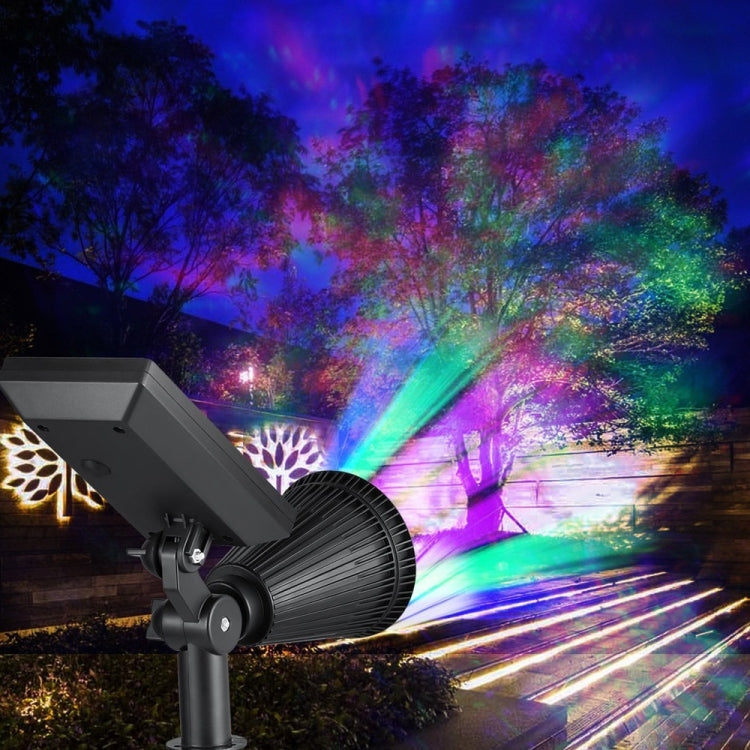 Faretto solare impermeabile 4 LED 200 lumen batteria 2200mAh