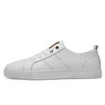 Scarpe casual da uomo semplici in tinta unita con tomaia in pelle microfibra, 38, 39, 40, 41, 42, 43