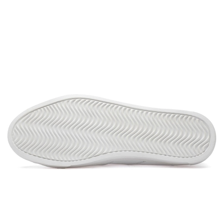 Scarpe casual da uomo semplici in tinta unita con tomaia in pelle microfibra, 38, 39, 40, 41, 42, 43