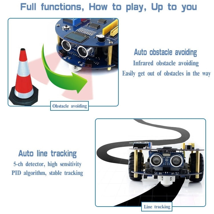 Kit di costruzione robot Waveshare AlphaBot2 per Arduino (senza controller Arduino), For Arduino (no Arduino Controller)