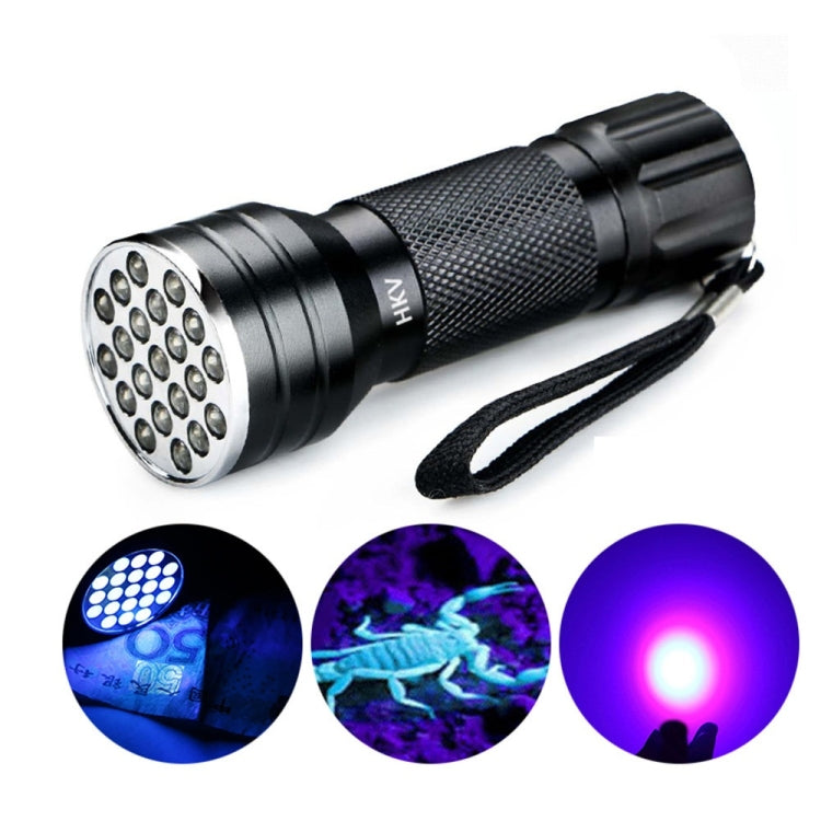 Torcia UV 21 LED 395nm per rilevamento macchie urina
