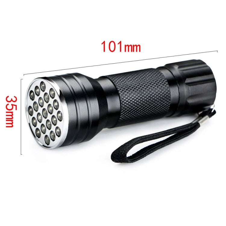 YWXLight UV 21 LED 395NM Ultra Violet Torch LED Torcia Rilevatore di lampade per macchie di urina di animali domestici