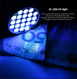 YWXLight UV 21 LED 395NM Ultra Violet Torch LED Torcia Rilevatore di lampade per macchie di urina di animali domestici