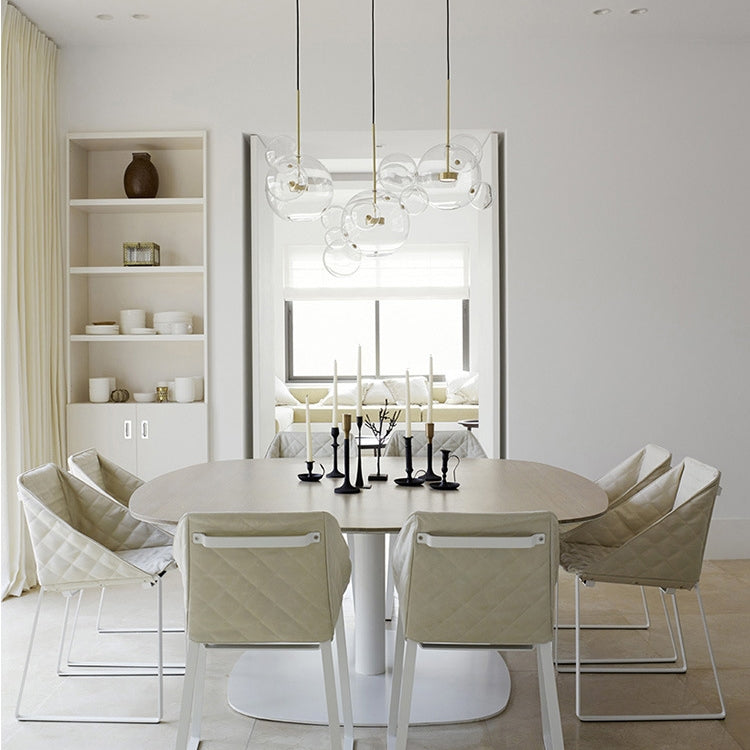 30W Creativo Sfera di Vetro Molecola Lampada Moderna Personalità Soggiorno Lampadario Lampada Bolla di Sapone, 14 Sfere 3 Lampade, Piatto Lungo, Dimensioni: 120 x 84 cm