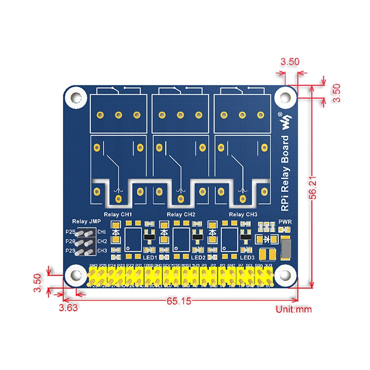 Scheda relè Waveshare RPi, RPi Relay Board