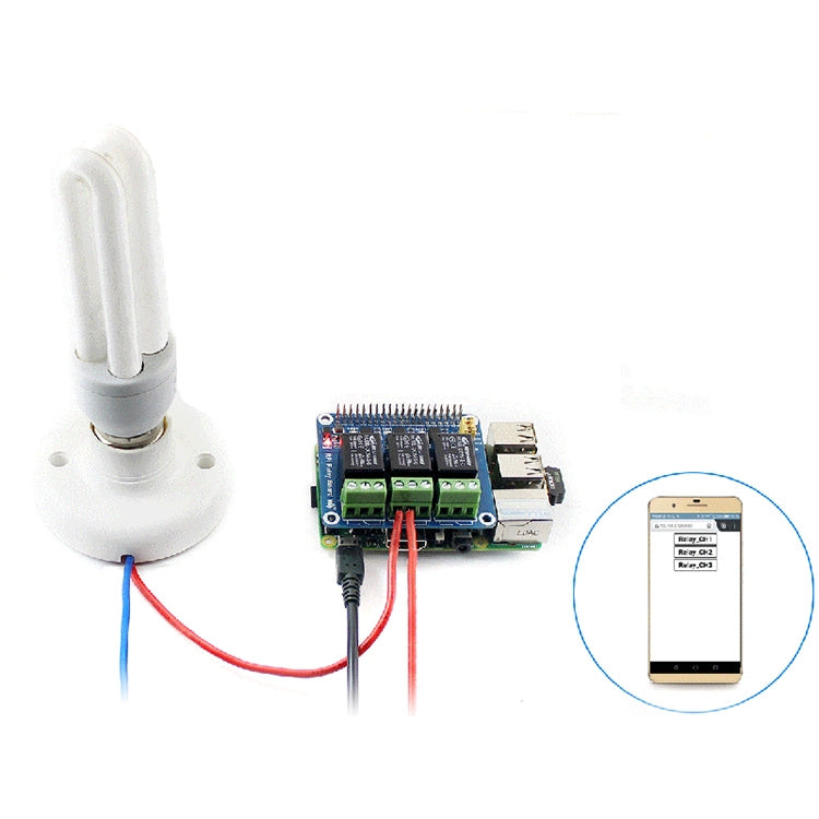 Scheda relè 4 canali per Raspberry Pi A+/B+/2B/3B/3B+
