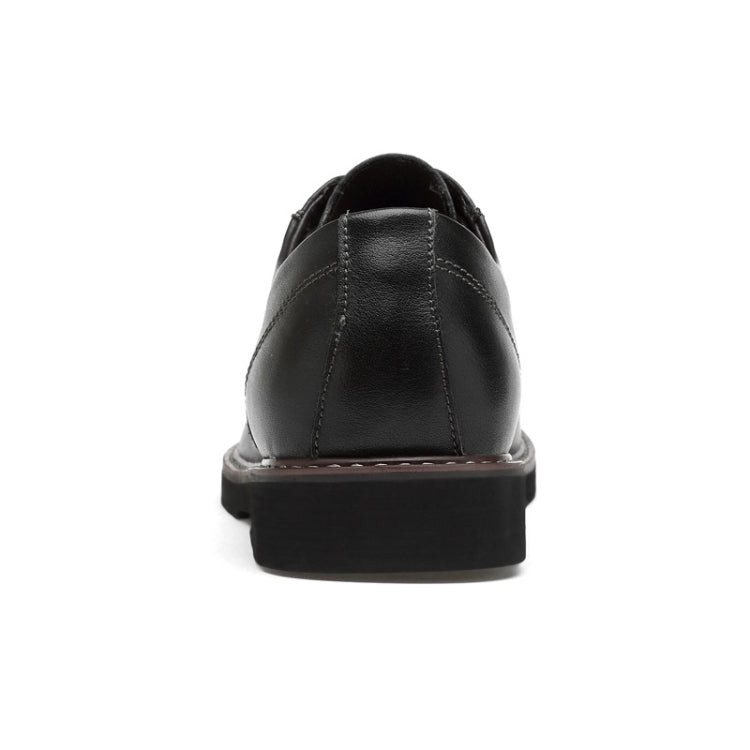 Scarpe casual da uomo in pelle bovina di primo strato tinta unita a testa tonda, 36, 37, 38, 39, 40, 41, 42, 43, 44, 45, 46, 47, 48