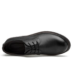 Scarpe casual da uomo in pelle bovina di primo strato tinta unita a testa tonda, 36, 37, 38, 39, 40, 41, 42, 43, 44, 45, 46, 47, 48