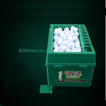 PGM Indoor Golf Macchina per palline automatica multifunzione a grande capacità con portapacchi, 60x33x27cm Grey, 60x33x27cm Green